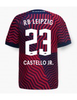 RB Leipzig Castello Lukeba #23 Venkovní Dres 2023-24 Krátký Rukáv